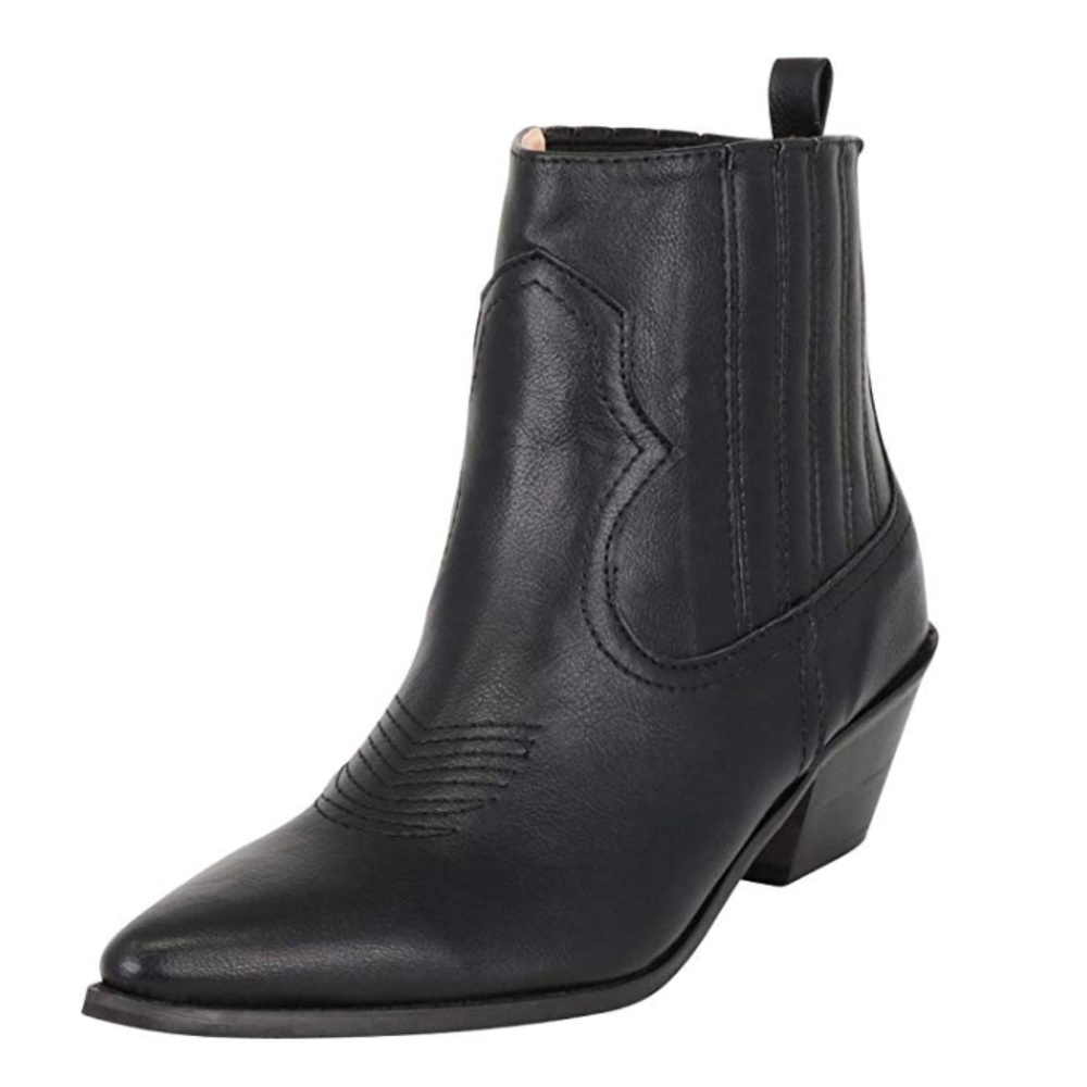 Black Western Style Booties